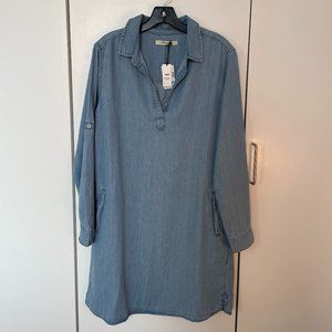 Mavi Shirt Dress w/ Pockets - jean color